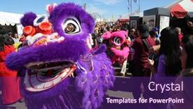  Presentation with tet - Cool new presentation theme with costa-mesa-ca-2-17 backdrop and a violet colored foreground