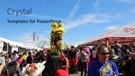  Presentation with tet - Theme consisting of costa-mesa-ca-2-17 background and a light blue colored foreground