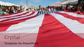  Presentation with tet - Audience pleasing theme consisting of costa-mesa-ca-2-17 backdrop and a red colored foreground