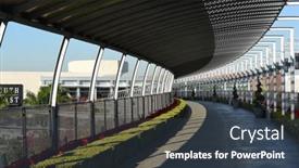  Presentation with pedestrian bridge - Audience pleasing theme consisting of costa-mesa-ca-dec-1 backdrop and a tawny brown colored foreground