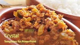  Presentation with traditional - Slide set with costa rica - closeup of a earthenware plate background and a tawny brown colored foreground