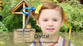  Presentation with national accounts - Beautiful PPT theme featuring costume poses near log well backdrop and a coral colored foreground