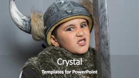  Presentation with sword - Beautiful PPT theme featuring costumer attitude - party viking brunette boy backdrop and a dark gray colored foreground