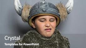  Presentation with viking ship - Cool new theme with costumer attitude - viking brunette boy in fur backdrop and a dark gray colored foreground