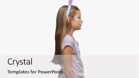  Presentation with easter - Amazing presentation theme having costumer attitude - young beautiful girl wearing easter backdrop and a light gray colored foreground