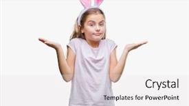  Presentation with swimming beautiful girl swims underwater - Audience pleasing PPT theme consisting of costumer attitude - young beautiful girl wearing easter backdrop and a white colored foreground