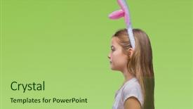  Presentation with black church easter - Cool new presentation theme with costumer attitude - young beautiful girl wearing easter backdrop and a mint green colored foreground