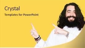  Presentation with jesus christ - Beautiful theme featuring costumer faith - man wearing jesus christ costume backdrop and a light gray colored foreground