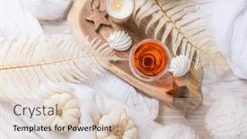  Presentation with life - Theme consisting of cosy-still-life-for-winter background and a soft green colored foreground