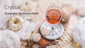  Presentation with life - Beautiful PPT theme featuring cosy-still-life-for-winter backdrop and a lemonade colored foreground