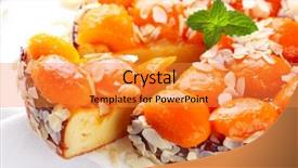  Presentation with cottage industry - Amazing slide deck having cottage cheese and apricot tart backdrop and a gold colored foreground