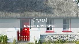  Presentation with ireland - Colorful theme enhanced with cottage-county-donegal-ireland backdrop and a gray colored foreground