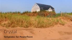  Presentation with hidden - Amazing slide deck having cottage-hidden-at-the-top backdrop and a  colored foreground