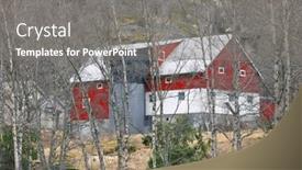  Presentation with norway - Presentation theme with cottage-in-norway-small-norwegian background and a gray colored foreground