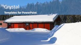  Presentation with norway - Presentation theme enhanced with cottage-in-norway-small-norwegian background and a teal colored foreground