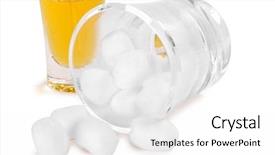  Presentation with cotton - Cool new PPT theme with cotton balls isolated backdrop and a  colored foreground