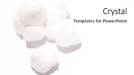  Presentation with cotton - Colorful PPT theme enhanced with cotton balls backdrop and a  colored foreground