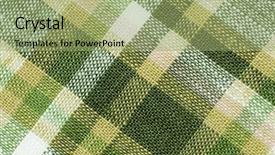  Presentation with cotton - Colorful PPT layouts enhanced with cotton mills - close up on cloth pattern backdrop and a mint green colored foreground