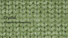  Presentation with wool - Slides enhanced with cotton mills - green sweater wool pattern background and a  colored foreground