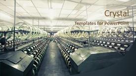  Presentation with textile - Amazing PPT layouts having cotton mills - interior of textile mill backdrop and a lemonade colored foreground