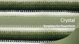  Presentation with wool - Theme featuring cotton mills - knitted wool green stripes pattern background and a mint green colored foreground