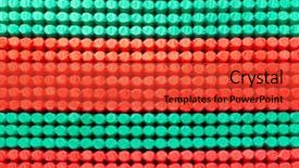  Presentation with colorful fabric - Audience pleasing presentation consisting of cotton mills - mattress spring seal with colorful backdrop and a  colored foreground