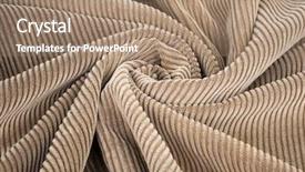  Presentation with cotton - Cool new PPT theme with cotton shirt - corduroy abstract background backdrop and a coral colored foreground