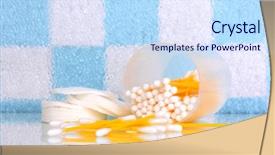  Presentation with mock up cotton tote bag - Audience pleasing theme consisting of cotton-swabs-and-sticks backdrop and a sky blue colored foreground