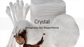  Presentation with cotton - Beautiful slide deck featuring pads sticks and cotton boll backdrop and a light gray colored foreground