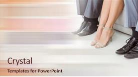  Presentation with orange - Colorful PPT theme enhanced with couch with blurry orange transition backdrop and a lemonade colored foreground