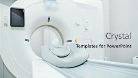  Presentation with ultra - Slide set featuring couchette-for-patient-screen background and a light gray colored foreground