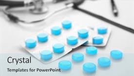  Presentation with drops for hindi song - Theme consisting of cough drops on white background background and a light blue colored foreground