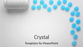  Presentation with spilling - Amazing slides having cough drops spilling backdrop and a white colored foreground