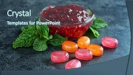  Presentation with jam - Beautiful presentation featuring cough drops with jam backdrop and a  colored foreground