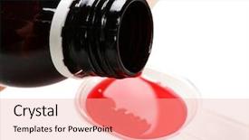  Presentation with syrup - Cool new presentation with cough syrup close-up backdrop and a lemonade colored foreground