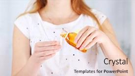  Presentation with syrup drugs - Slides having cough syrup background and a lemonade colored foreground