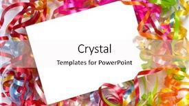  Presentation with announcement - Audience pleasing presentation theme consisting of could be used for birthday backdrop and a white colored foreground