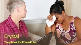  Presentation with counseling session - Colorful slide deck enhanced with counselling sessions - person going through their counseling backdrop and a tawny brown colored foreground