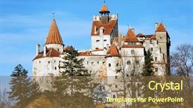  Presentation with case based disscussion medical - PPT theme consisting of count dracula based on aspect background and a tawny brown colored foreground