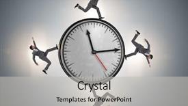  Presentation with time management - Audience pleasing presentation theme consisting of countdown - businessman in time management concept backdrop and a light gray colored foreground