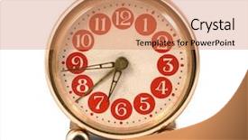  Presentation with alarm - Beautiful presentation theme featuring countdown timers - old alarm clock backdrop and a  colored foreground