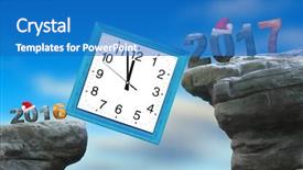  Presentation with final - Beautiful presentation featuring countdown to new year 2017 backdrop and a teal colored foreground