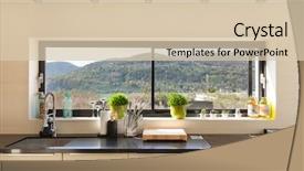  Presentation with architecture - Cool new slide set with counter - architecture modern house beautiful interiors backdrop and a lemonade colored foreground