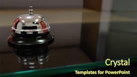  Presentation with bell service - Amazing theme having counter a bell to call backdrop and a wine colored foreground