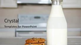  Presentation with milk - Theme consisting of counter for a after school background and a light gray colored foreground