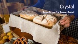  Presentation with staff - Audience pleasing slide deck consisting of counter in bakery shop backdrop and a navy blue colored foreground