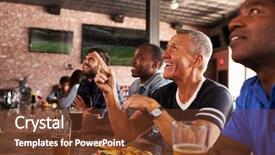  Presentation with sports bar sports bar - Slides consisting of counter in sports bar background and a tawny brown colored foreground