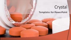  Presentation with medication - Slides with counter medication on black background and a white colored foreground