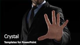  Presentation with virtual - Slide deck consisting of countermeasure - businessman working with virtual screen background and a black colored foreground