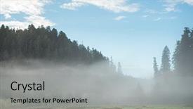  Presentation with misty - Audience pleasing PPT theme consisting of counties - beautiful misty mountain view just backdrop and a  colored foreground